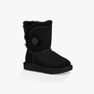 Ugg Bailey Button II Kids Classic Boots Black (4570ZTRBC)